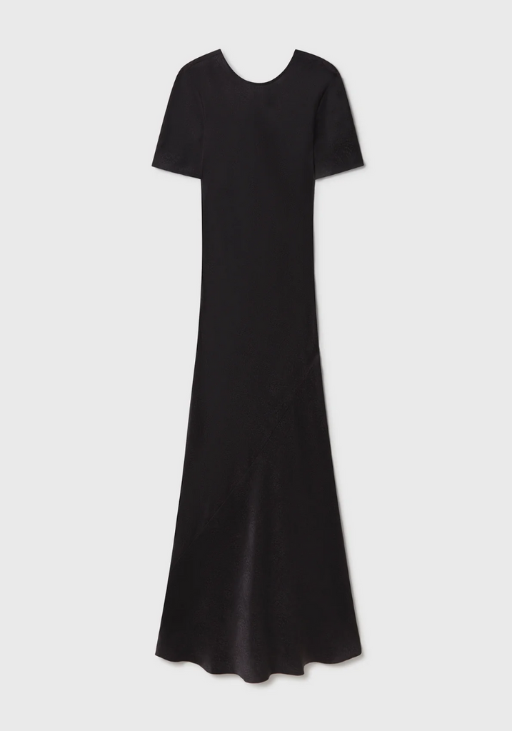Black dress on a white background