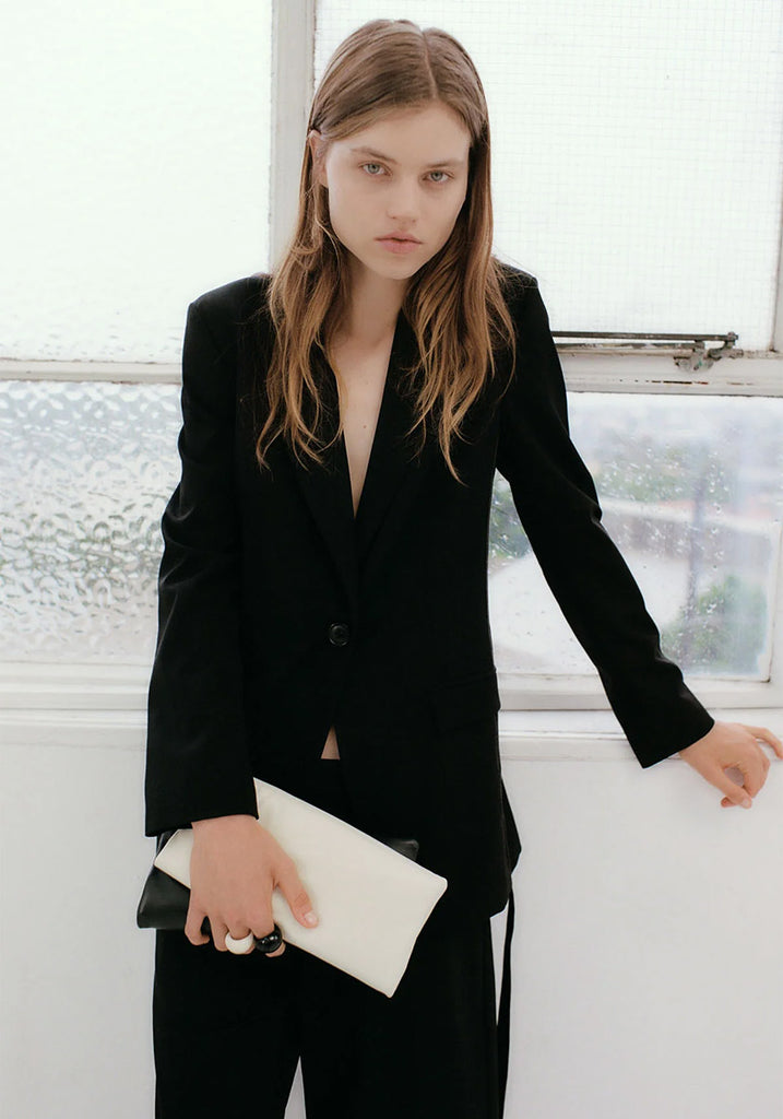 Blazer with side stripe hotsell