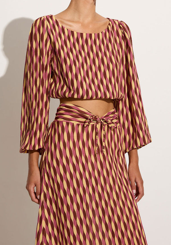 Womens Abract Geo Print Summer Top
