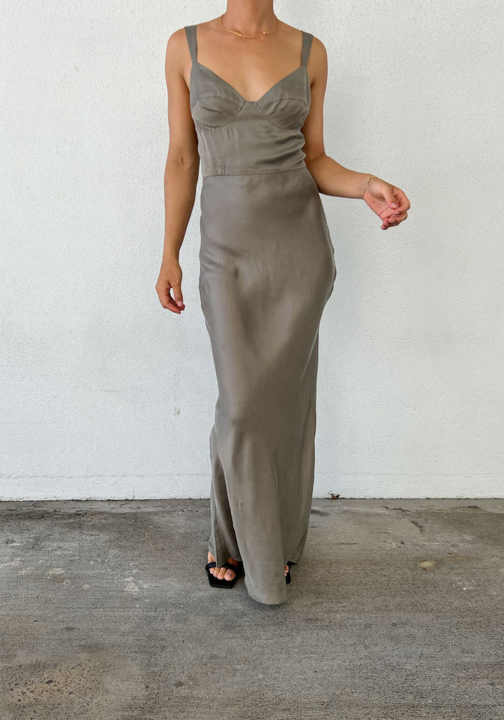 Peignoir Slip Dress - Castor Grey– Alterior Motif